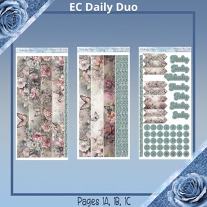 Duo quotidien - Roses papillon
