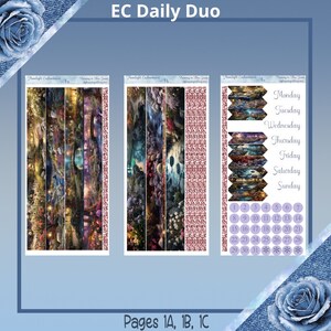 Daily Duo - Zestaw naklejek do planera Moonlight Enchantment