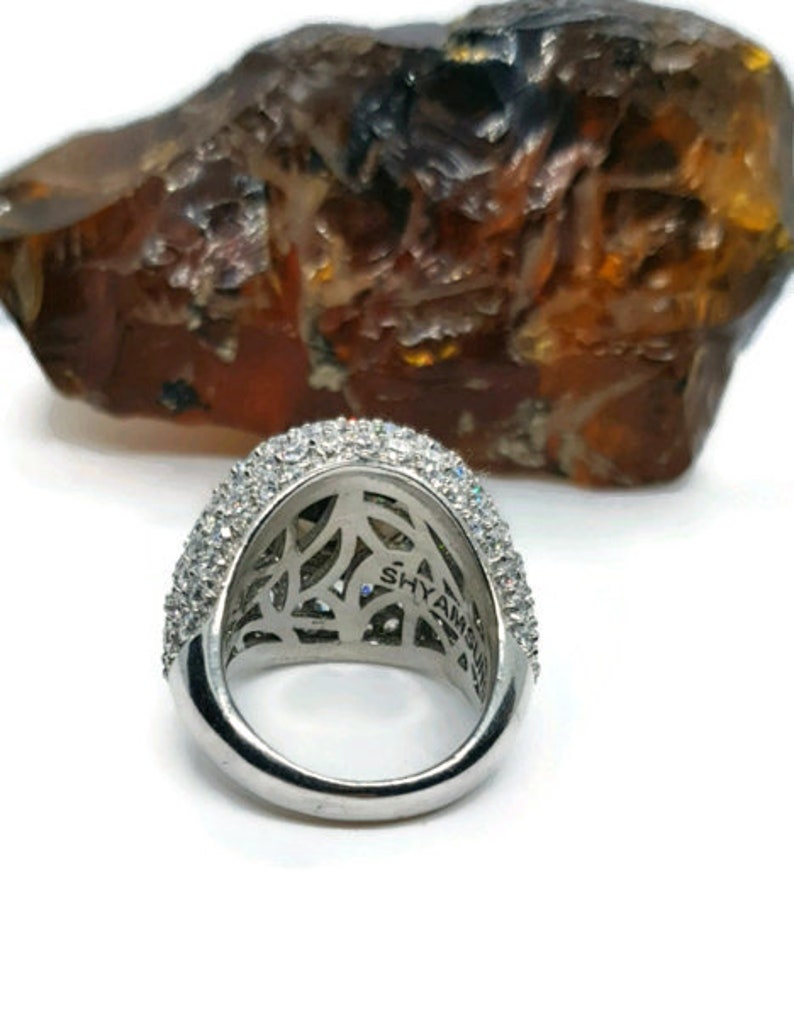 2 Sizes Smoky Quartz Ring 925 Sterling Silver Healing SALE