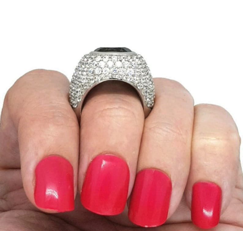 2 Sizes Smoky Quartz Ring 925 Sterling Silver Healing SALE