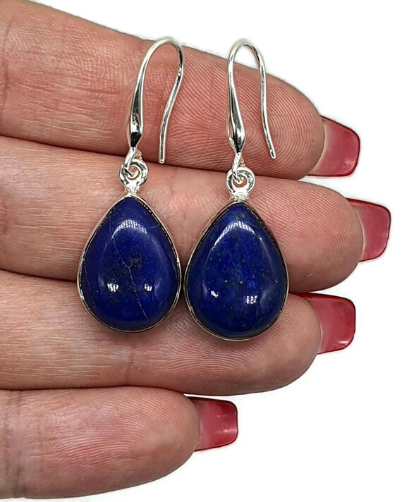 Lapis stone earrings deals