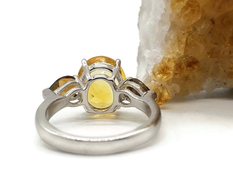 size P NEW Citrine /& Tourmaline Gemstone Ring engagement ring