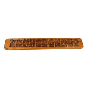 Antique Springerle Speculaas Ginger Bread Folk Art Cookie Stamp Mold