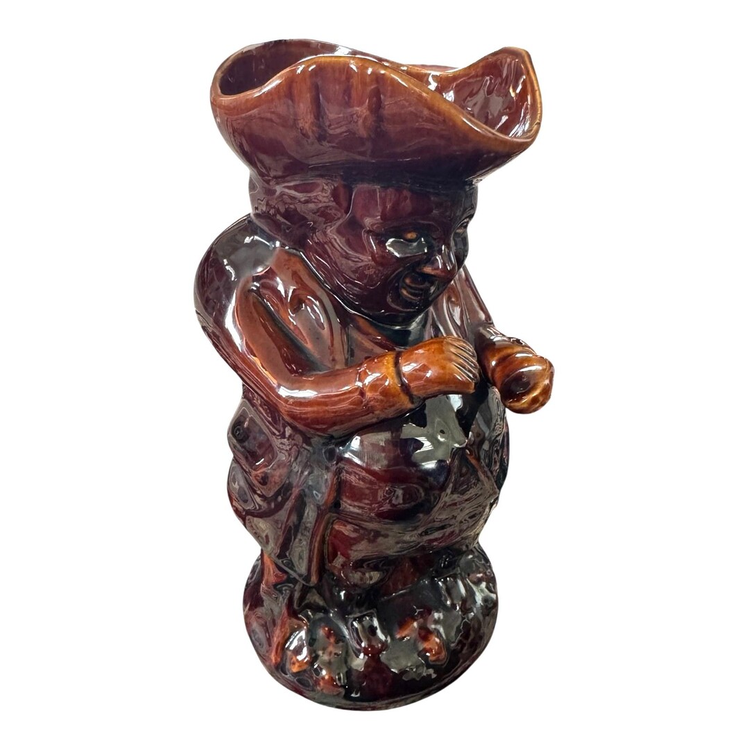 Antique Staffordshire Bennington Rockingham Toby Snuff Taker Jug ...