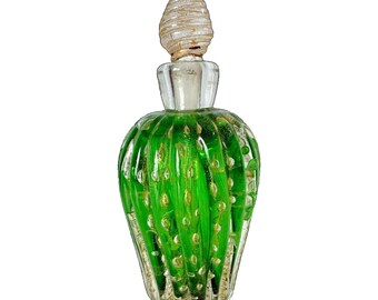 Venetian - Millefiori Art Glass Perfume Bottle - Murano Glass