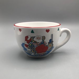 Oversize Mug Santa Resting By A La Carte JCPenney 23 Oz