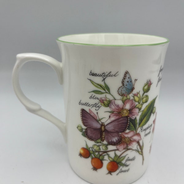 Fine Bone China Rose of England Mug - Vintage Coffee Mug Teacup