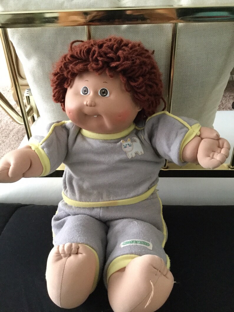 Original Cabbage Patch Doll 1985 blue Signature Brown Loop Etsy