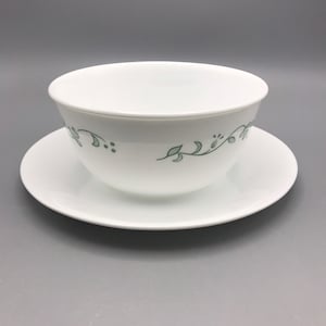 CORELLE  country Cottage design 28 oz soup/pasta bowl & Salad plate