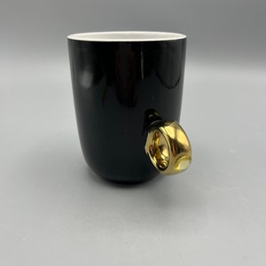 Coffee Mug Gold Ring Handle With Bling Palms Casino Las Vegas image 1