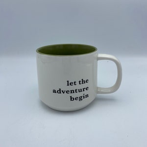 Let's Go on an Adventure Handmade Mugs