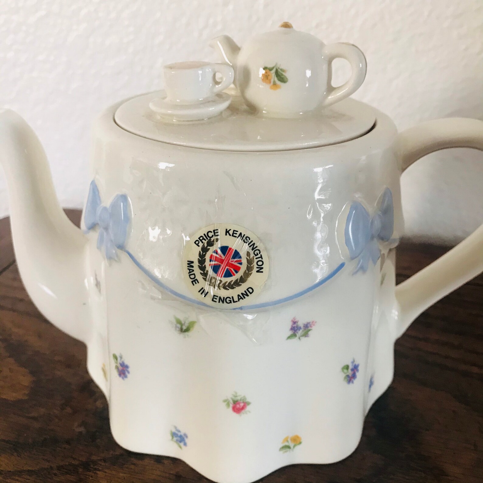 VIntage Price Kensington potteries Teapot Tea Party Tablecloth Etsy