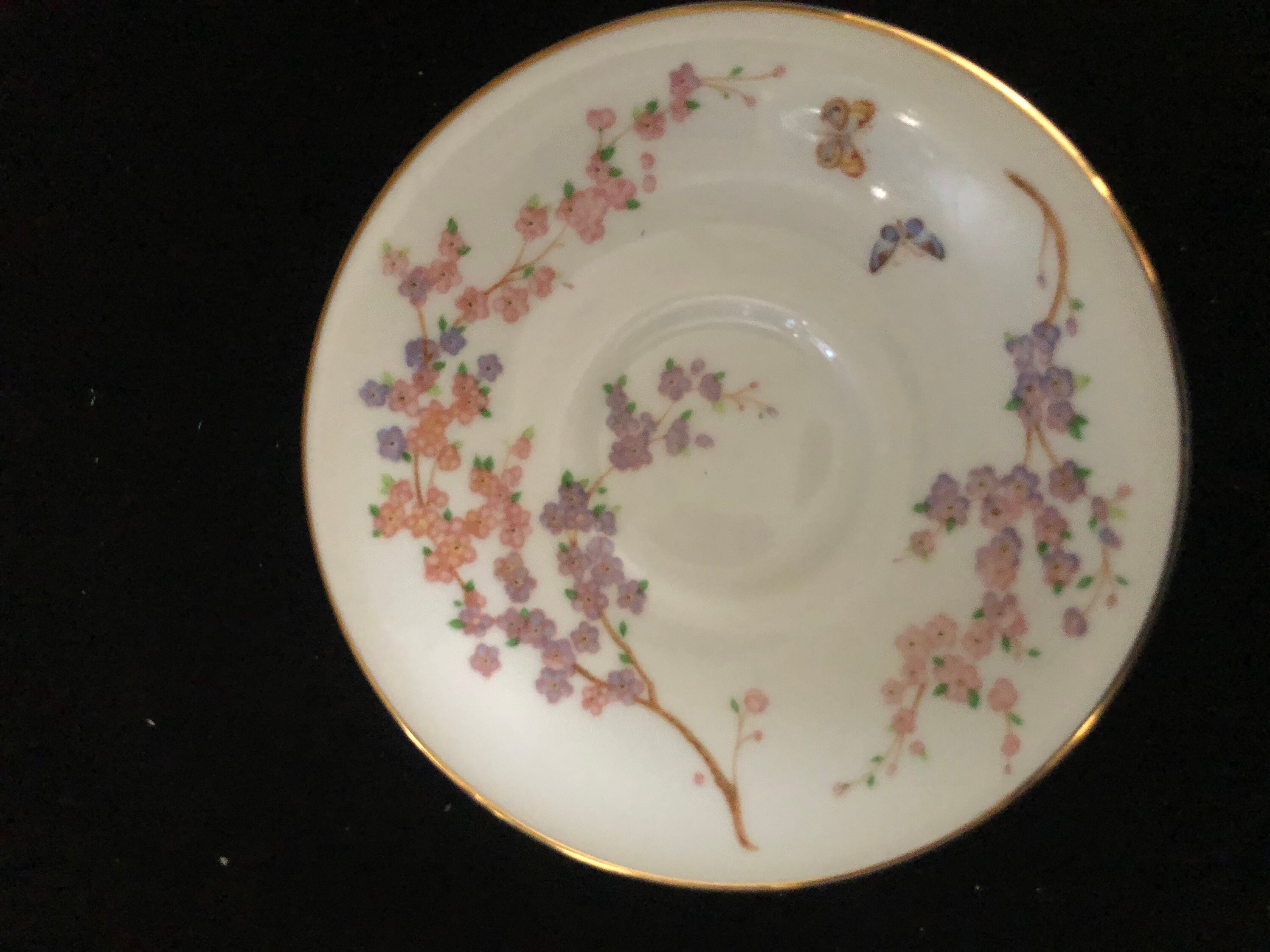 Bonita VIntage Teleflora GIft Tea Cup y Saucer Flower Gold Etsy