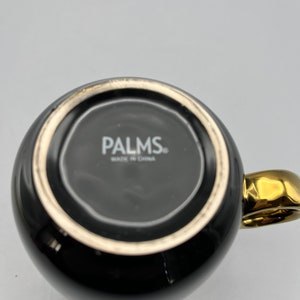 Coffee Mug Gold Ring Handle With Bling Palms Casino Las Vegas image 5