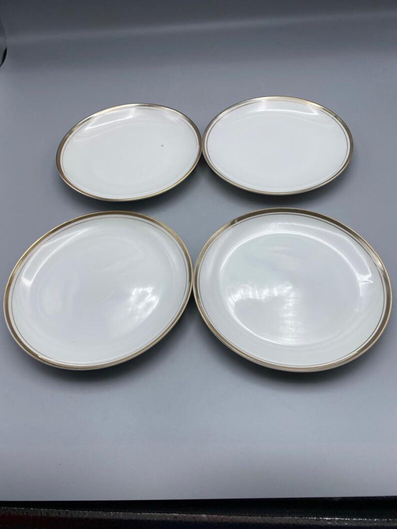 Royalton China Co Translucent Porcelain GOLDEN ELEGANCE 4 Bread ...