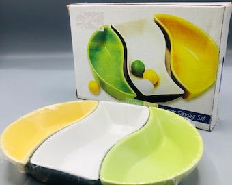 Retro French serving dishes vintage table wear hors d’oeuvre rare, collectors
