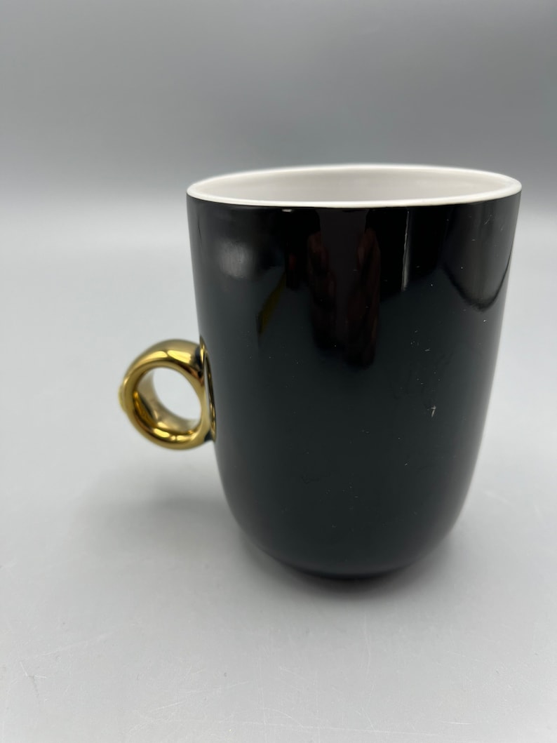 Coffee Mug Gold Ring Handle With Bling Palms Casino Las Vegas image 2