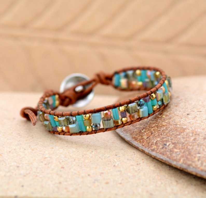 Tila Beads Beaded Stacking Friendship Bracelet Stacks Cuff Etsy