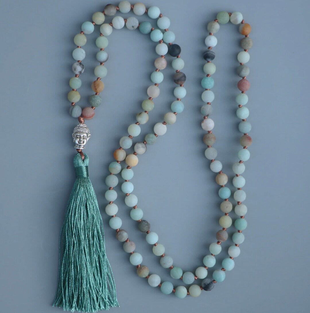Buddha Necklace 107 - Amazonite
