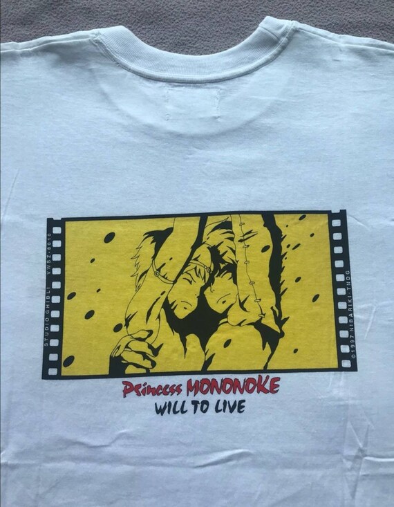 Vintage 90s deadstock Princess Mononoke anime tshi