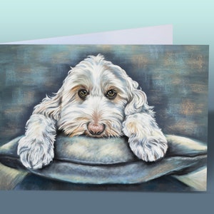 Labradoodle Grußkarte | Labradoodle Karte | Labradoodle Geburtstagskarte | Süße Hundekarte | Karte vom Hund | Geburstagskarten mit Hunden