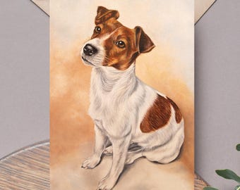 Jack Russell Terrier Greeting Card - Jack Russell Card - Dog Lover Cards - Dog Lover Gifts - Dog Greeting Card - Fine Art Greeting Card