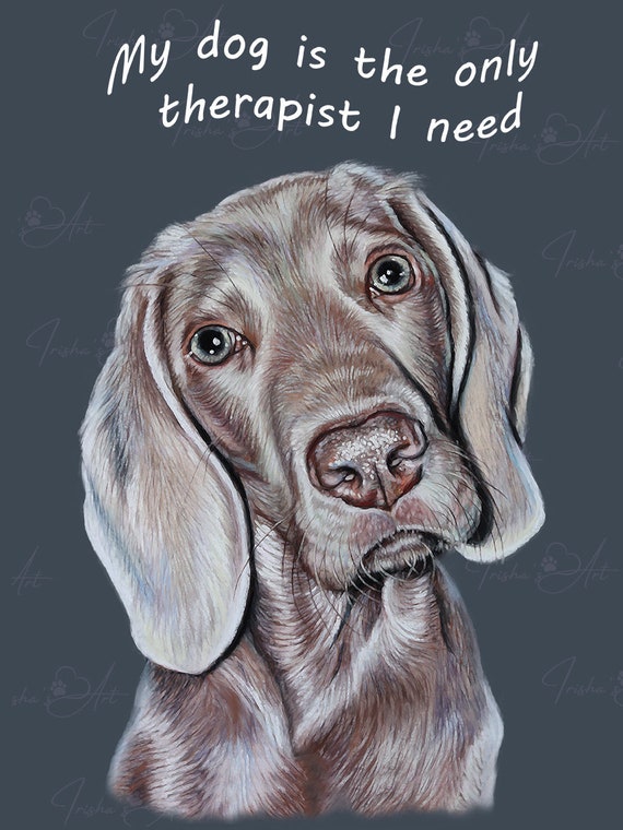 Weimaraner wall hot sale art