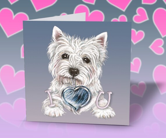 Westie Heart Slides - Purple Westie Heart Slides - Purple
