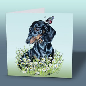 Dachshund Greeting Card - Sausage Dog Card - Wiener Dog Card - Dog Greeting Cards - Card Dachshund - Card From Dog - Dachshund Gifts