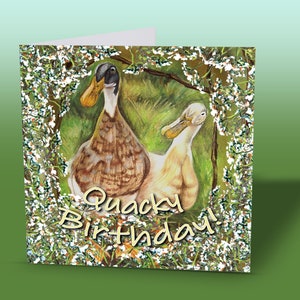 Ducks Birthday Card | Ducks Greeting Card | Ducks Card | Cute Greeting Card | Cute Card | Card With Ducks | Farm-life Card