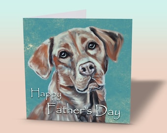 Labrador Father's Day Card: Dog Dad Greeting Card