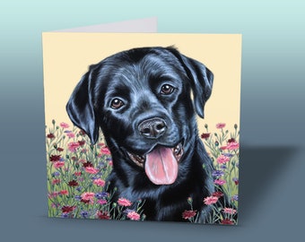 Black Labrador Greeting Card - Everyday Dog Card - Labrador Lover Gift - Dog Mom Gift - Cute Labrador Greeting Card