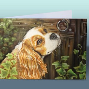 Cavalier King Charles Spaniel Karte | Spaniel-Karte | Cavalier Spaniel Geburtstagskarte | Süße Hundekarte | Hund Grußkarte | Karte vom Hund