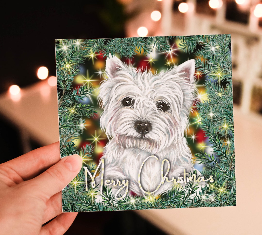 Westie Christmas Card Christmas Card From Westie Westie Etsy