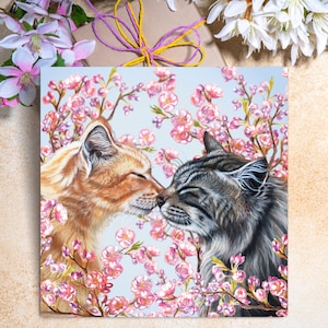 Carte de vœux de chats de Zazzle.be Liste d'envies Vous avez des idées ? carte d'anniversaire de chats | Carte de chats câlins | Carte d'anniversaire mignonne | Carte avec des chats | d'amour chats | Carte Chats amoureux