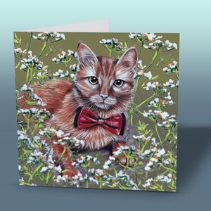 Ginger Cat Greeting Card | Ginger cat Card | Card From The Cat | Cat Card | Cat Birthday Card | Cat Greeting Card