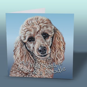 Poodle Birthday Card | Poodle Greeting Card | Poodle Card Quote | Dog Birthday Card | Card Poodle | Card From Dog