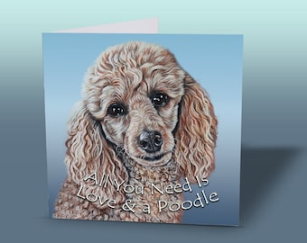 Poodle Birthday Card | Poodle Greeting Card | Poodle Card Quote | Dog Birthday Card | Card Poodle | Card From Dog