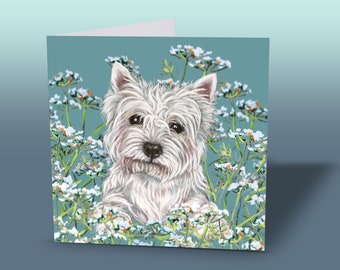 Westie Cards - Westie Greeting Cards - Westhighland Terrier Gifts - Dog Greeting Cards - Card Westie - Card From Dog