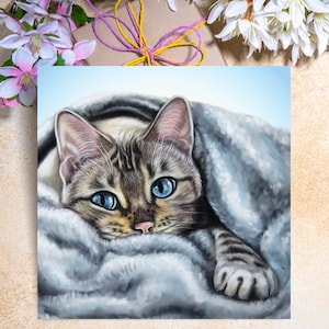 Cartes de voeux chat du Bengale - carte chat du Bengale - carte chat - jolies cartes - carte de voeux chat - carte du chat - carte d'anniversaire chat du Bengale