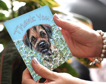 Bedankkaarten | Grens Terrier Bedankkaart | Terriër kaart | Grens Terriër kaart | Kaart Hond | Leuke hondenkaart | Kaart Van De Hond