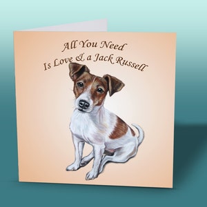 Tarjeta con frase de Jack Russell - Tarjeta de felicitación de perro - Tarjeta de felicitación de perro adorable - Tarjeta de perro adorable - Tarjeta de Jack Russell - Tarjeta de terrier
