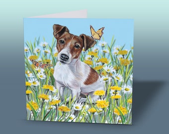 Jack Russell Terrier Greeting Card: Irisha's Handmade Dog Art