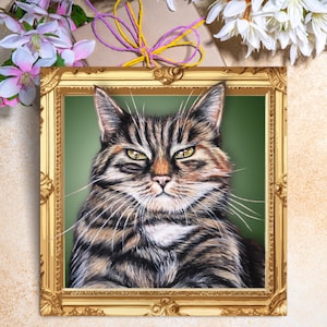 de chat tigré | Cartes de voeux de chat tigré | carte d'anniversaire de chat | de voeux chat | pour amoureux des chats | Carte d'anniversaire chat tigré