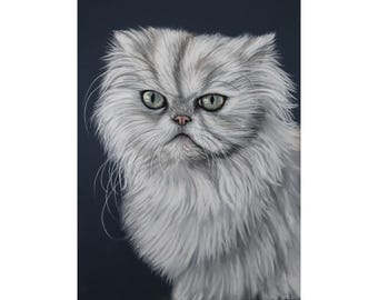 Hand-Drawn Pet Portrait From Photo: Custom Dog Memorial Art