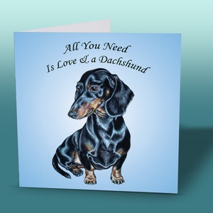 Sausage Dog Quote Card - Dachshund Greeting Card - Wiener Dog Card - Dog Greeting Cards - Card Dachshund - Card From Dog - Dachshund Gifts