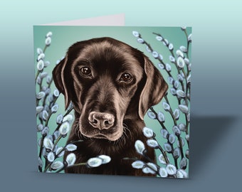 Black Labrador Greeting Card - Everyday Dog Card - Labrador Lover Gift - Dog Mom Gift - Cute Labrador Greeting Card