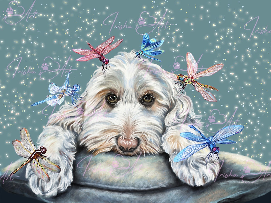 Labradoodle Art Etsy UK