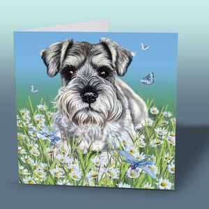 Schnauzer Greeting Card | Schnauzer Dog Card | Card From Schnauzer | Miniature Schnauzer Birthday Card | Cards With Dogs | Schnauzer Gifts