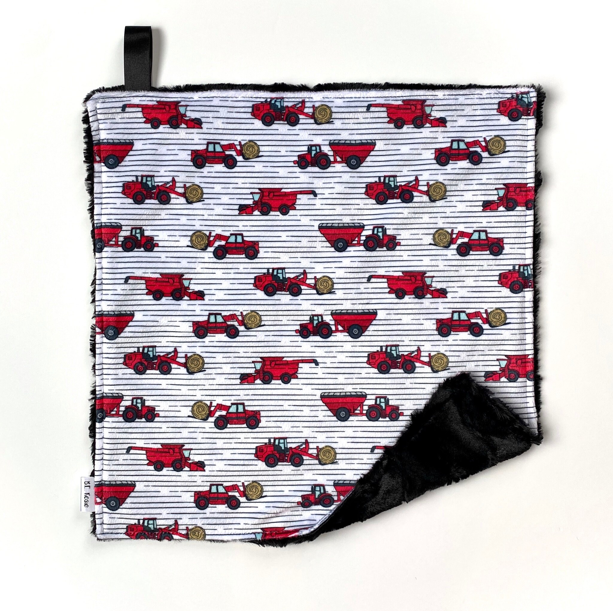 Red Tractor Lovey Baby Boy Gift Farming Gift Red Tractor Etsy